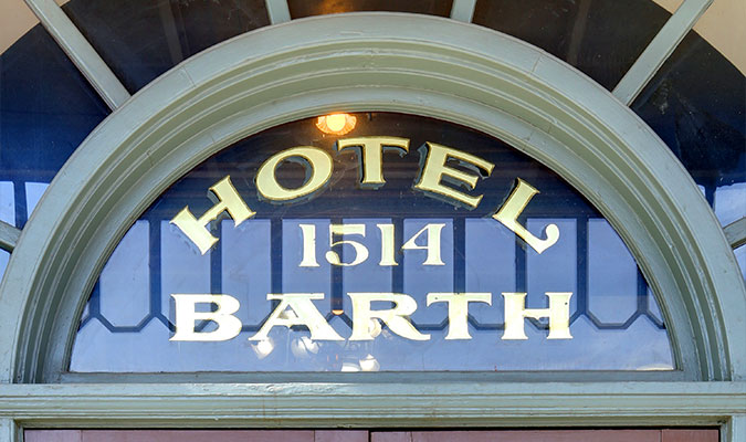 Barth Hotel Signage